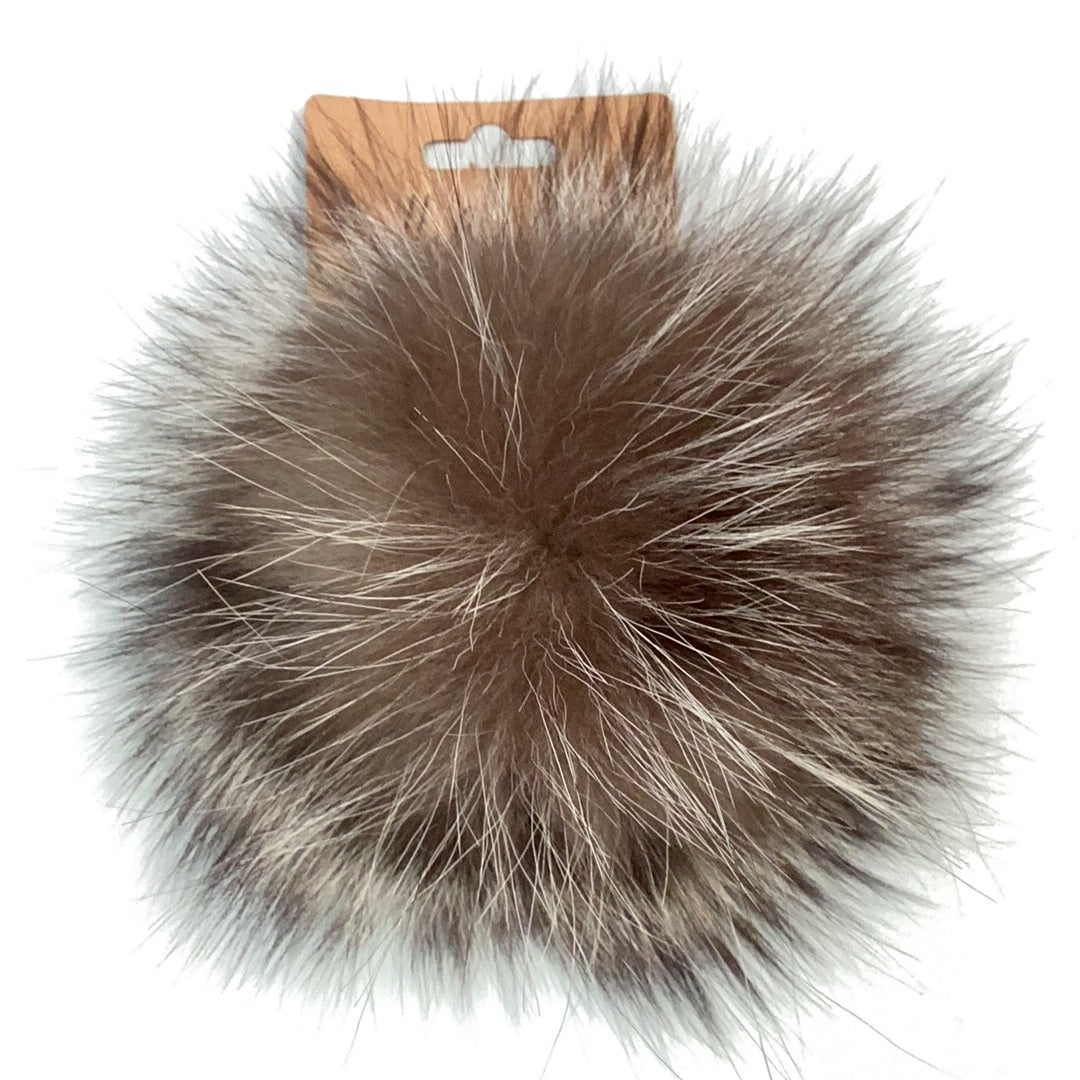 Pompons fourrure naturelle et pompons synthétique