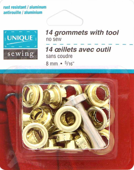 Œillets or 8mm (1⁄4″) - 14 mcx