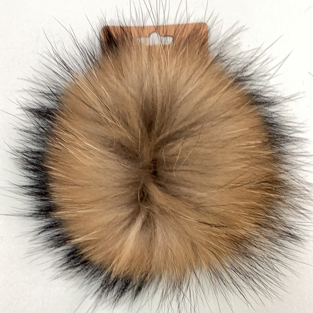 Pompons fourrure naturelle et pompons synthétique