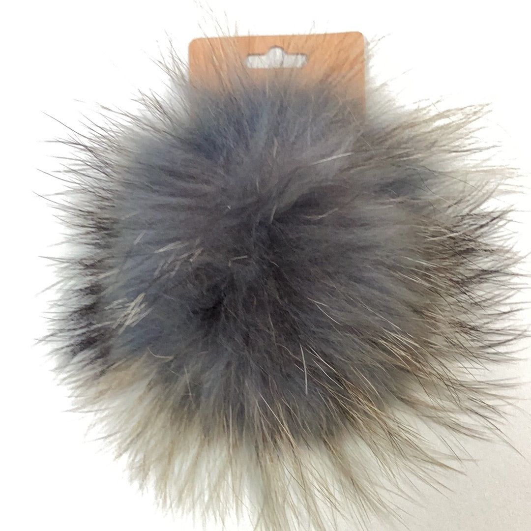 Pompons fourrure naturelle et pompons synthétique