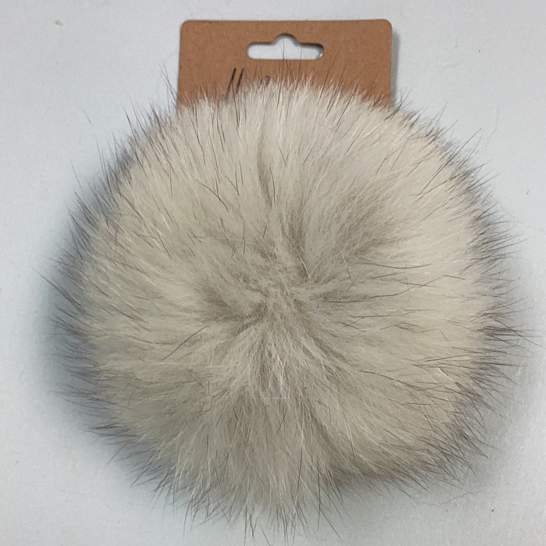 Pompons fourrure naturelle et pompons synthétique