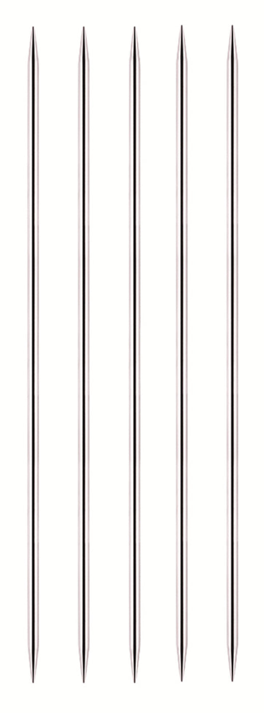 KNITTER'S PRIDE Nova Platina 15cm (8″) aiguilles à tricoter double pointes - 5 mcx