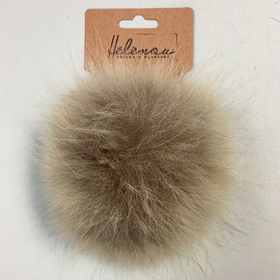 Pompons fourrure naturelle et pompons synthétique