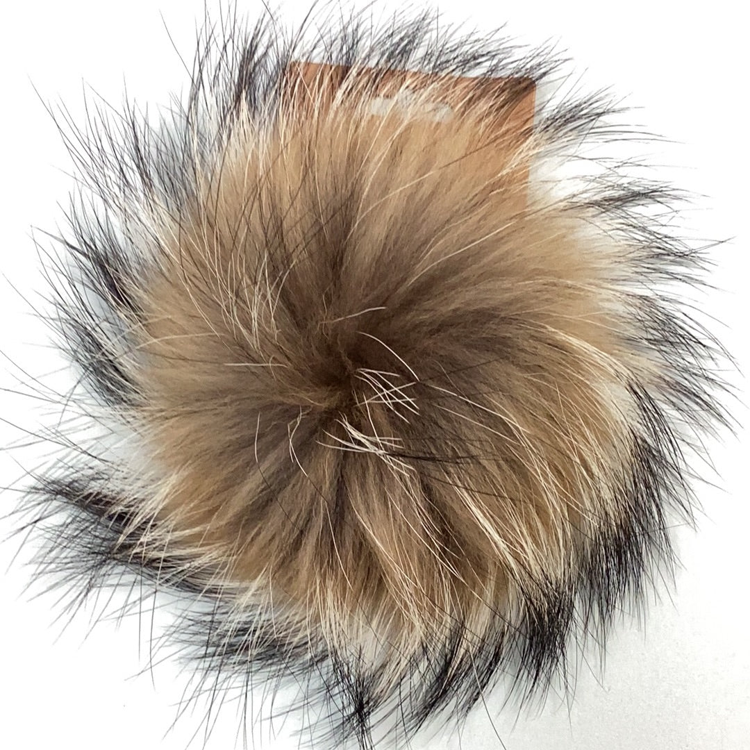 Pompons fourrure naturelle et pompons synthétique