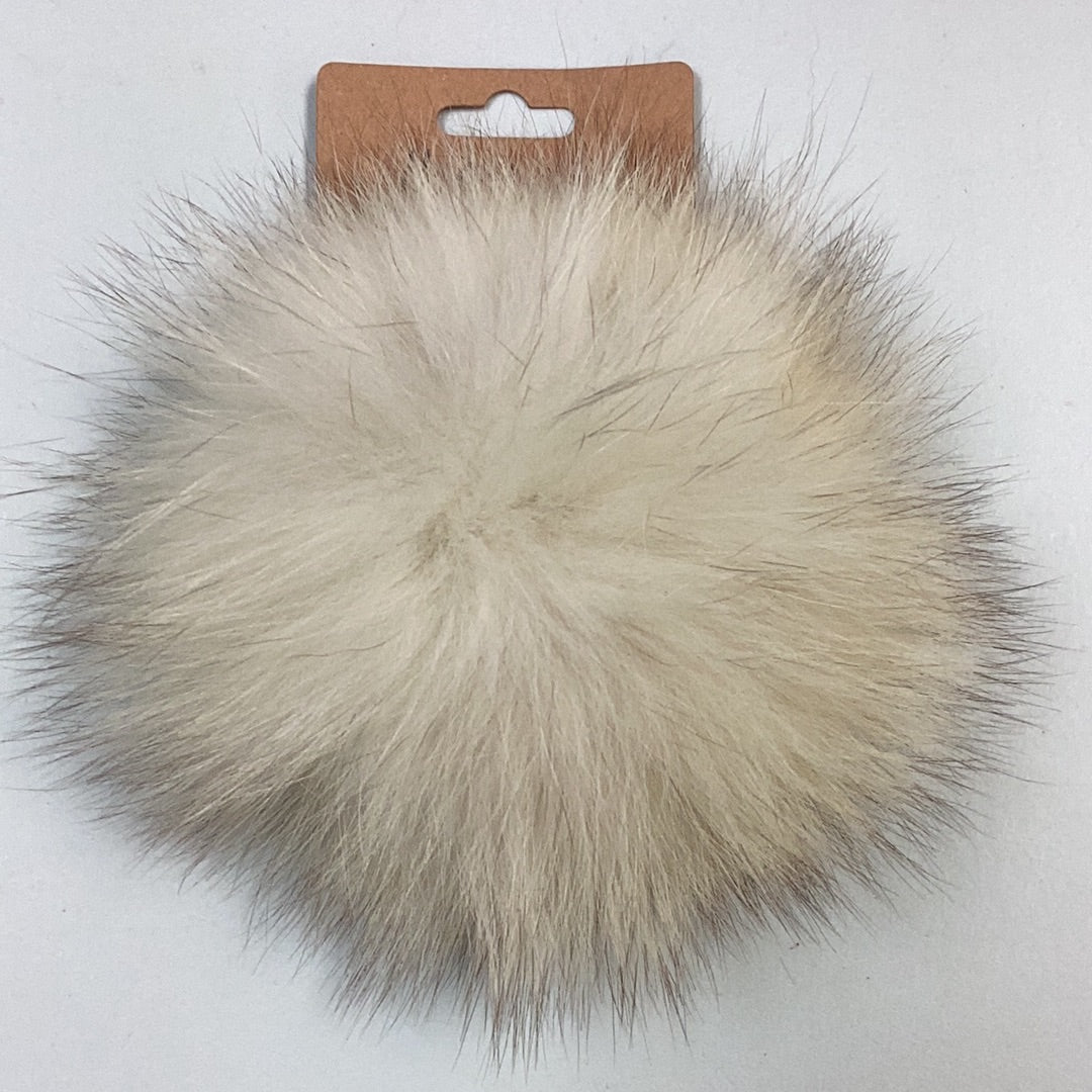 Pompons fourrure naturelle et pompons synthétique