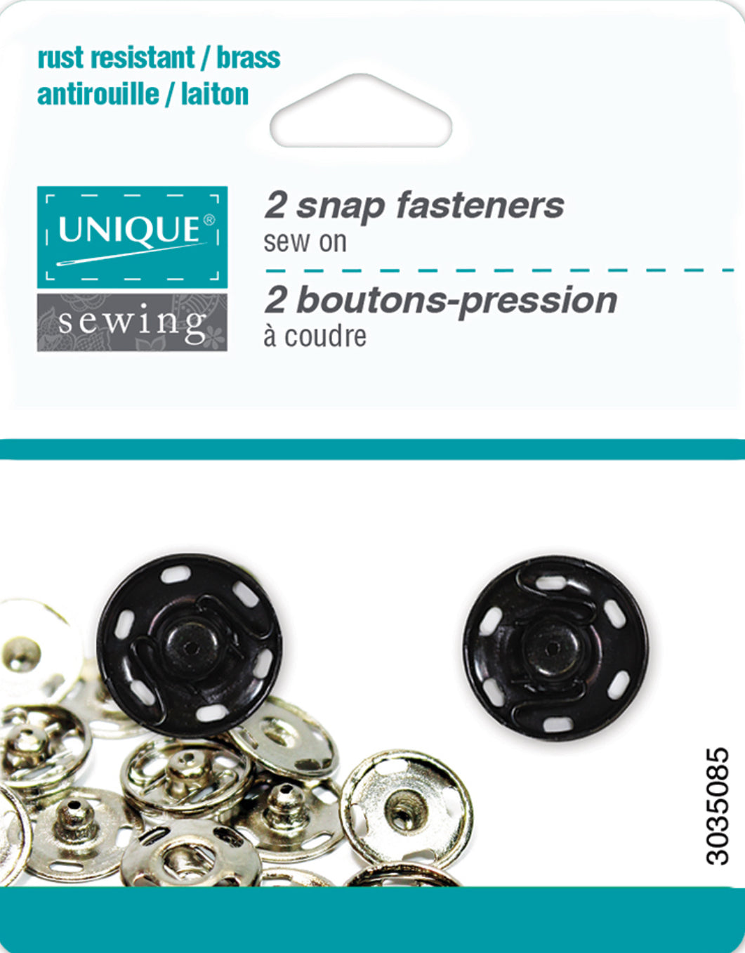 UNIQUE Boutons Pression laiton