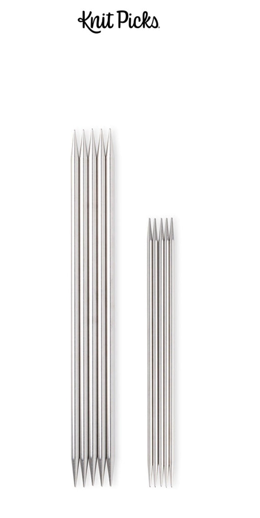 KNIT PICKS - Aiguilles à tricoter en double pointes 20cm (8″) - Jeu de 5