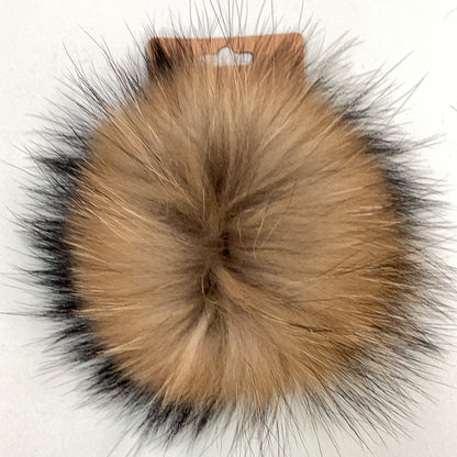 Pompons fourrure naturelle et pompons synthétique