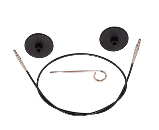 Knit Pro- Câbles interchangeables noir