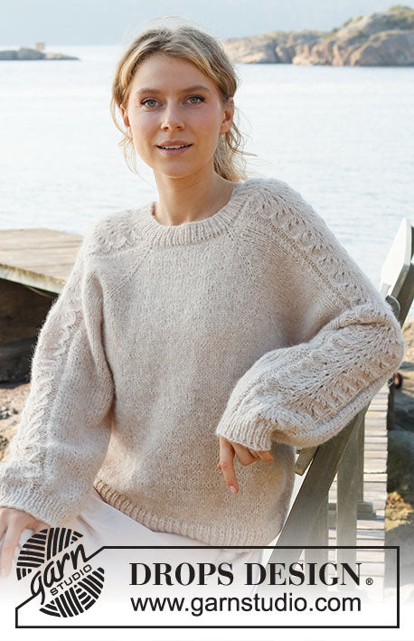 Ensemble de tricot- Bronze Summer Sweater de Drops Design