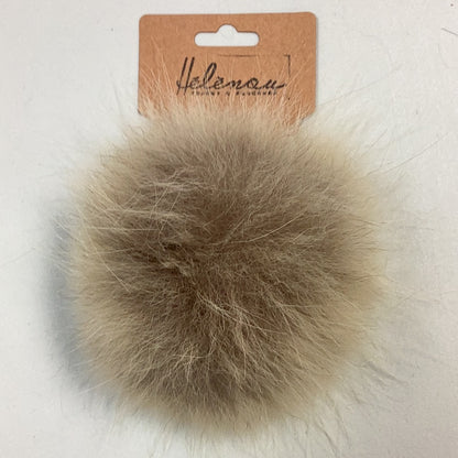 Pompons fourrure naturelle et pompons synthétique