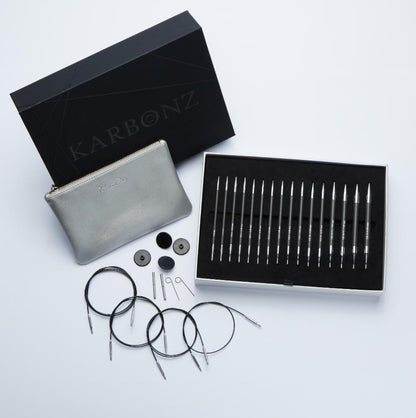 Knit Pro - Ensemble deluxe interchangeable Karbonz 5,0’’