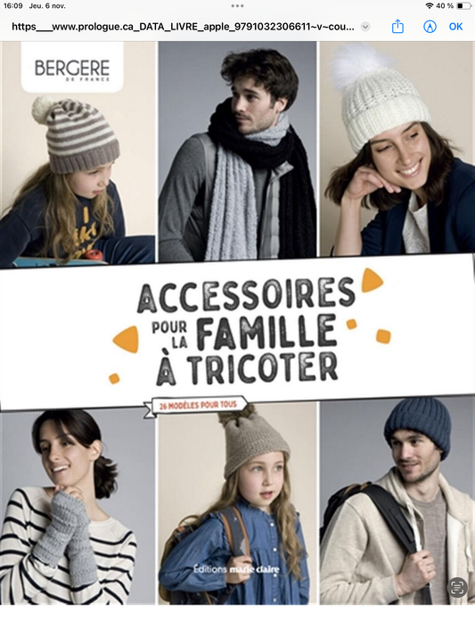 Accessoires pour la famille à tricoter