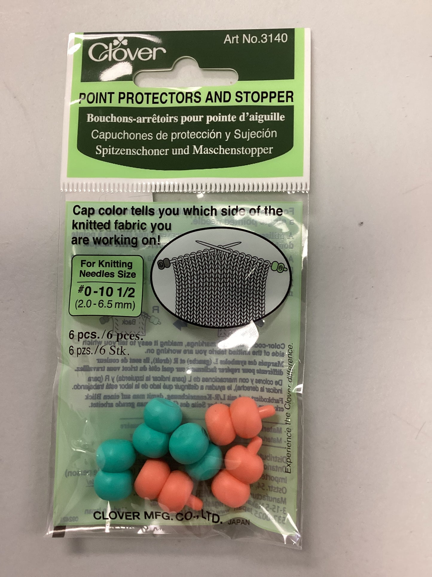 CLOVER 3140 - Protecteurs de pointe et stoppeurs - 3 ensembles