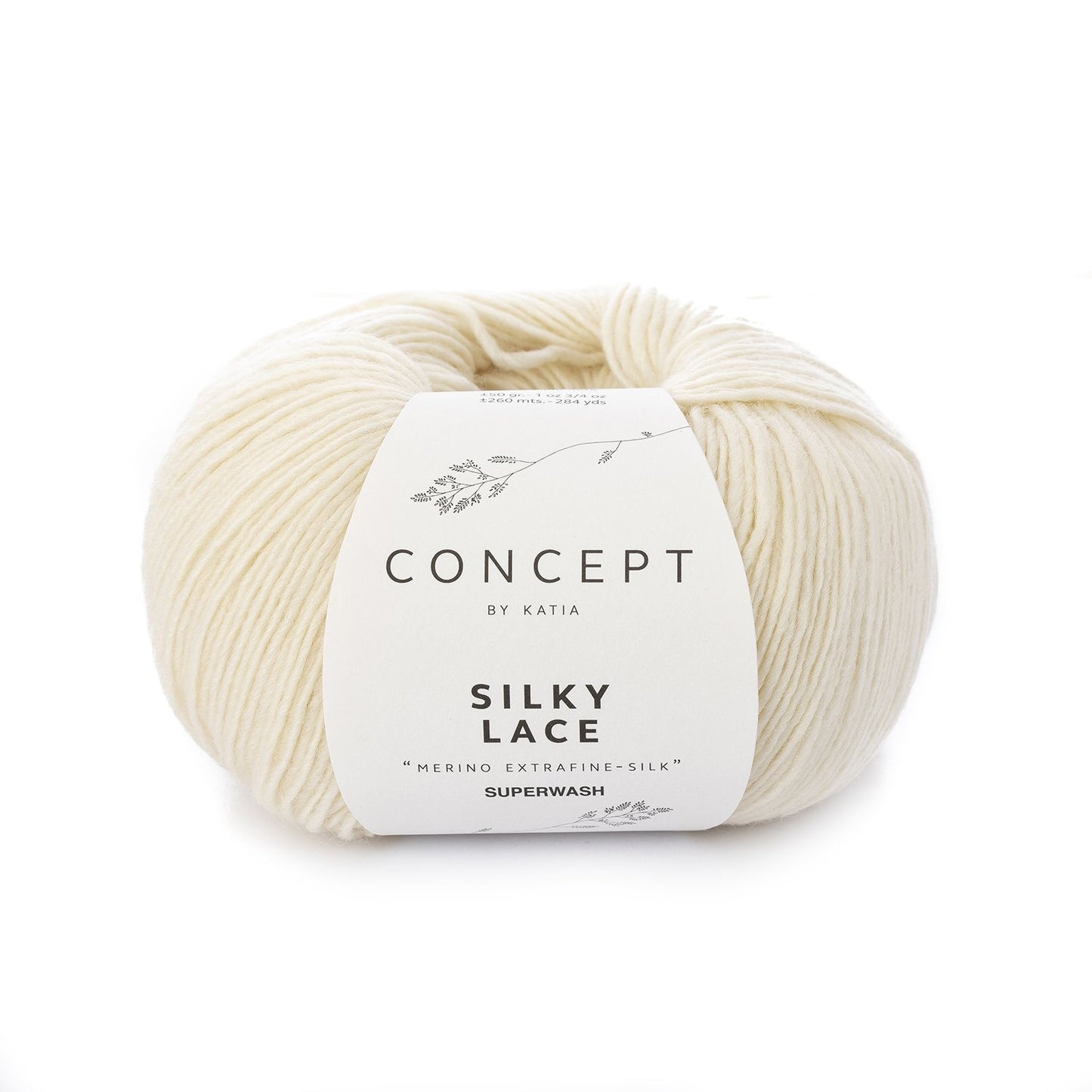 Katia Concept - SILKY LACE - 80% Merino Extrafine Superwash - 20% Soie