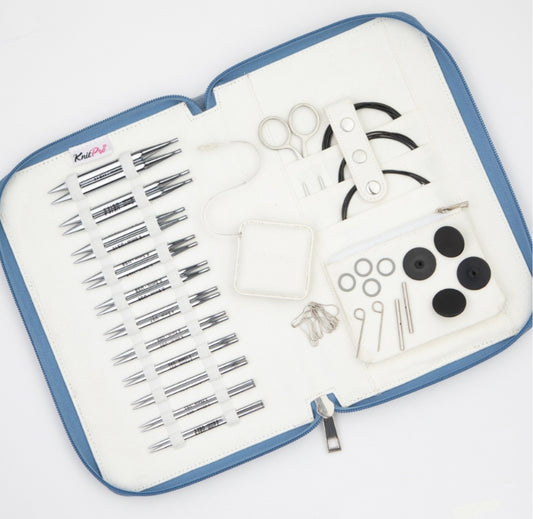 Knit Pro - Ensemble deluxe interchangeable Nova Métal 4,0’’