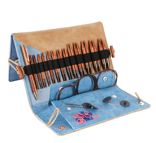 Knit Pro - Ensemble deluxe interchangeable (bois) Ginger 5’’