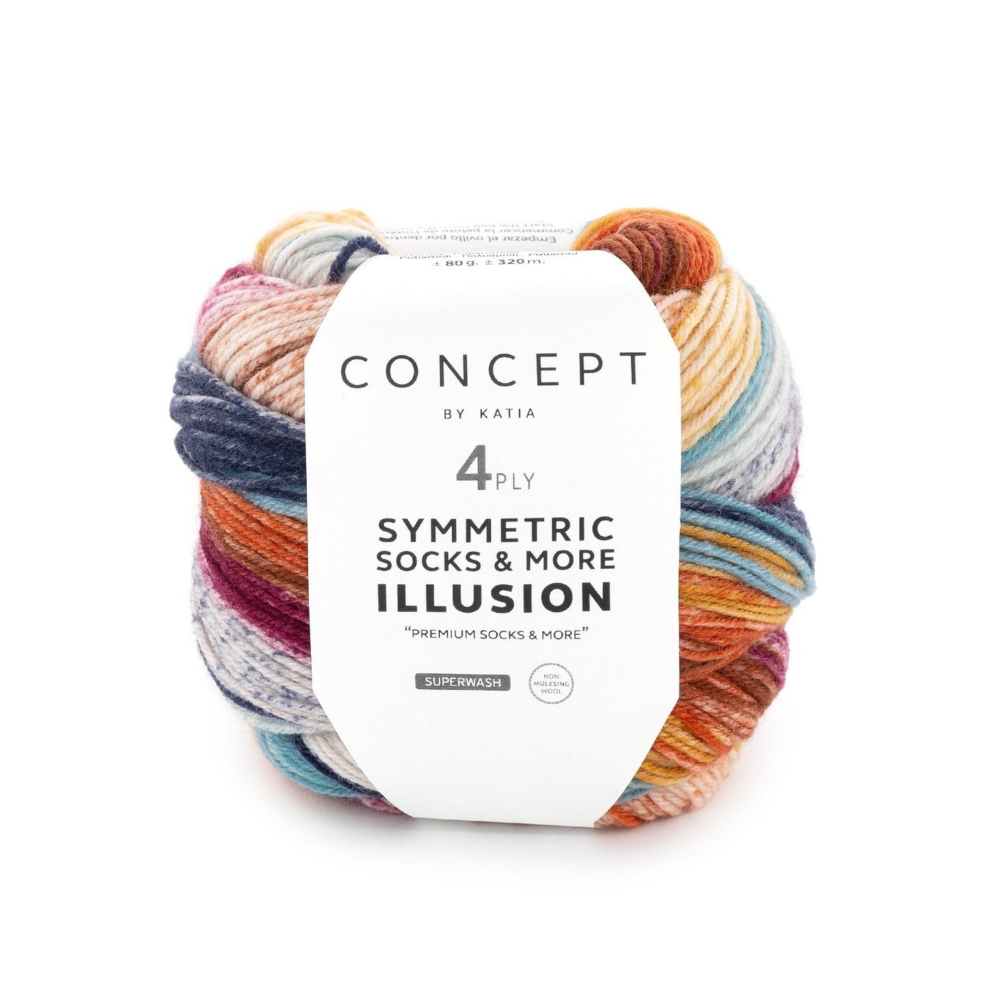 Katia - Laine à chaussette Concept Symmetric Socks & More - ILLUSION