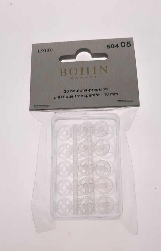 Bohin France - 20 Boutons Pression 10mm