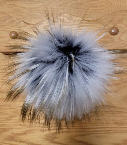 Pompons fourrure naturelle et pompons synthétique