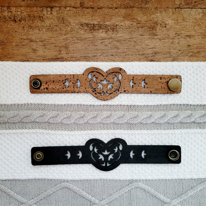 SAVOIE - Attache pour Châle/Foulard en faux suède