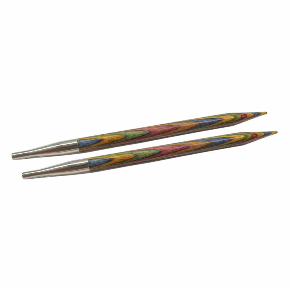 KNIT PICKS - Aiguilles circulaires interchangeables en bois Rainbow 12cm (5″)