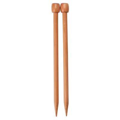 Aiguilles à tricoter droites courtes de 23cm en bamboo Moso