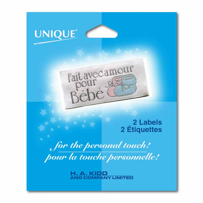 Unique - 2 Étiquettes à coudre