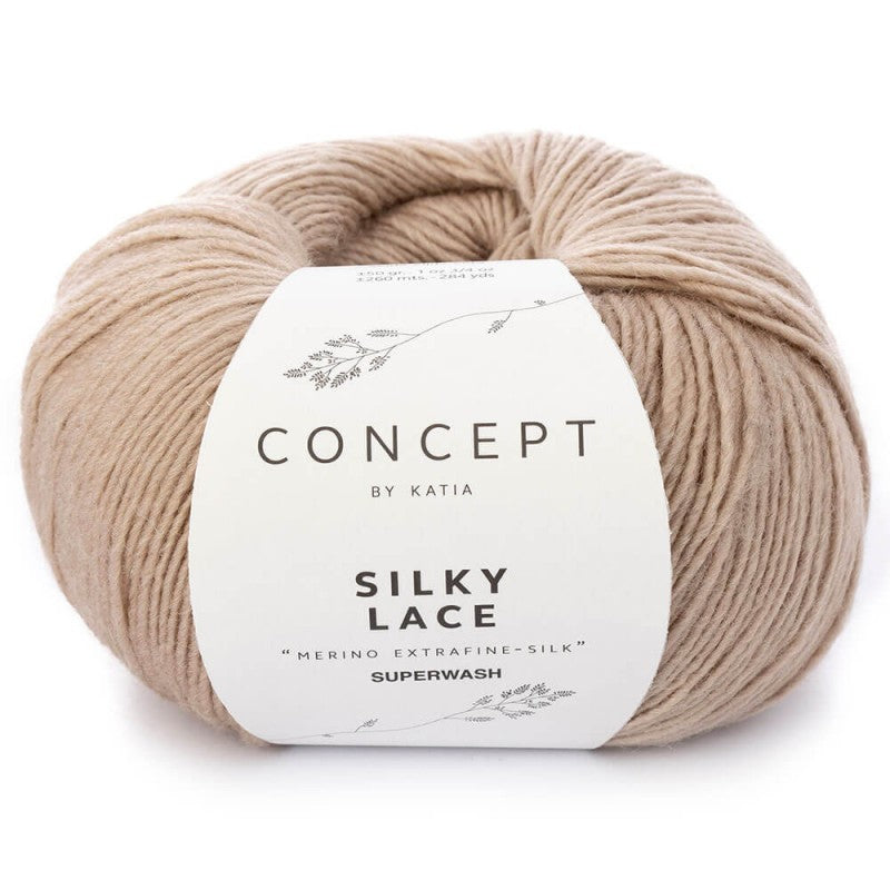 Katia Concept - SILKY LACE - 80% Merino Extrafine Superwash - 20% Soie