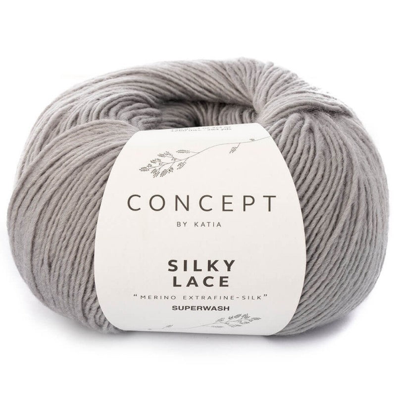 Katia Concept - SILKY LACE - 80% Merino Extrafine Superwash - 20% Soie