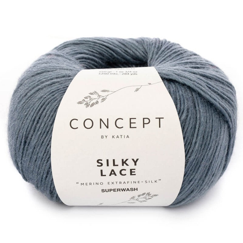 Katia Concept - SILKY LACE - 80% Merino Extrafine Superwash - 20% Soie