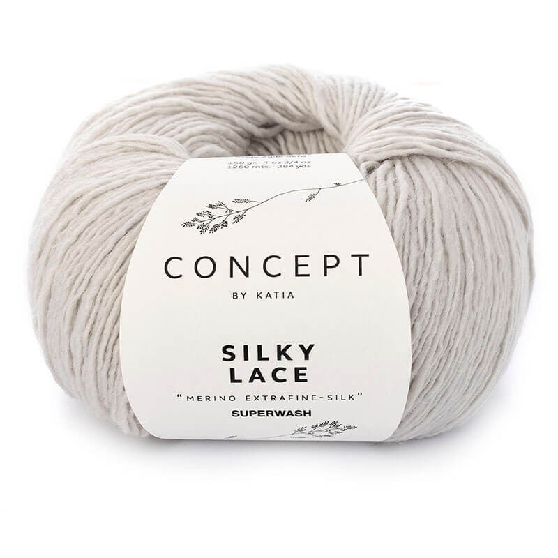 Katia Concept - SILKY LACE - 80% Merino Extrafine Superwash - 20% Soie