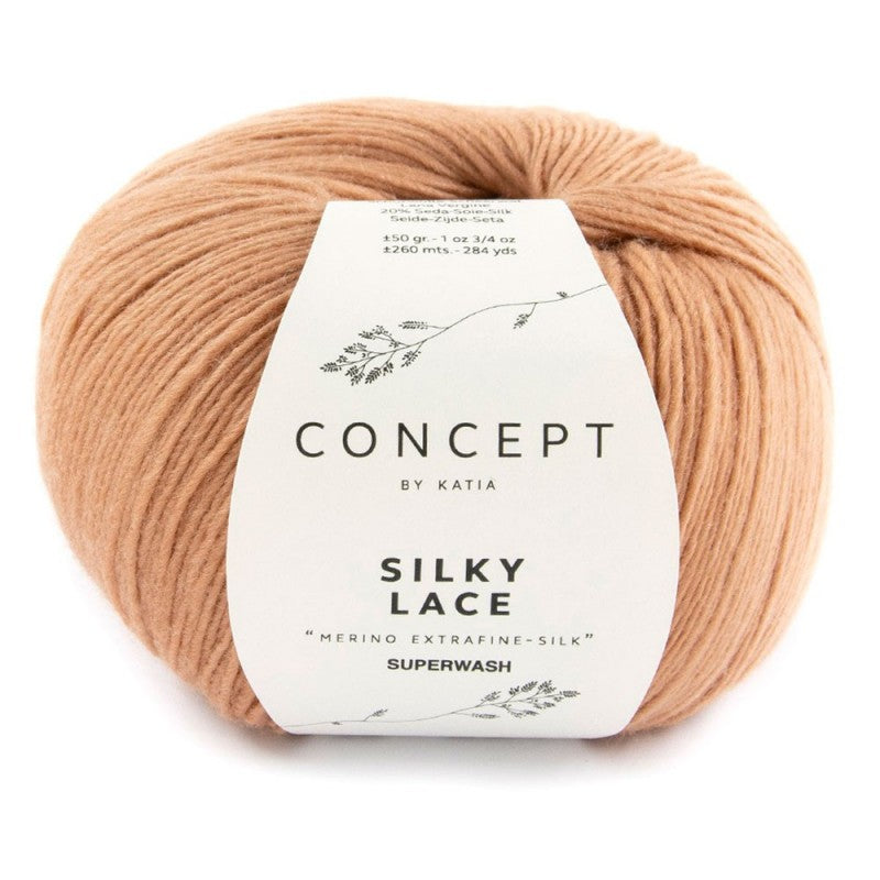 Katia Concept - SILKY LACE - 80% Merino Extrafine Superwash - 20% Soie