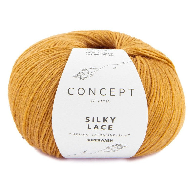 Katia Concept - SILKY LACE - 80% Merino Extrafine Superwash - 20% Soie