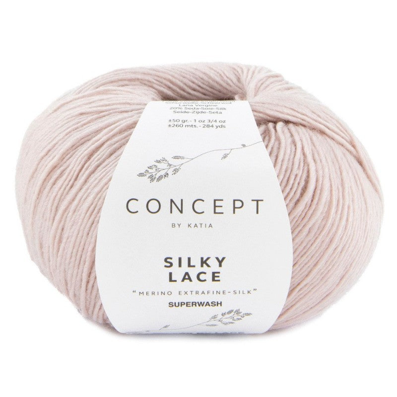 Katia Concept - SILKY LACE - 80% Merino Extrafine Superwash - 20% Soie