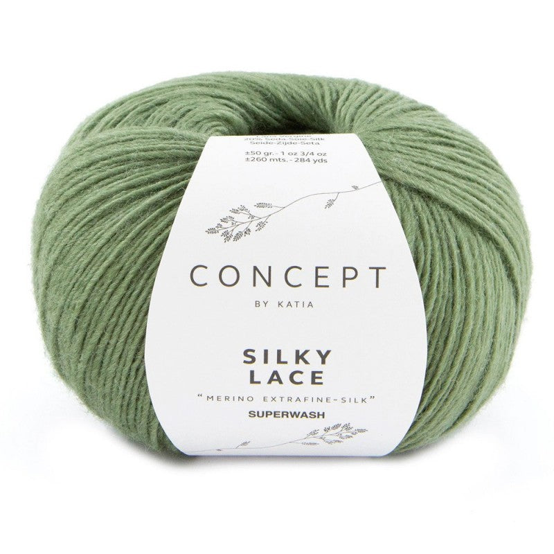 Katia Concept - SILKY LACE - 80% Merino Extrafine Superwash - 20% Soie