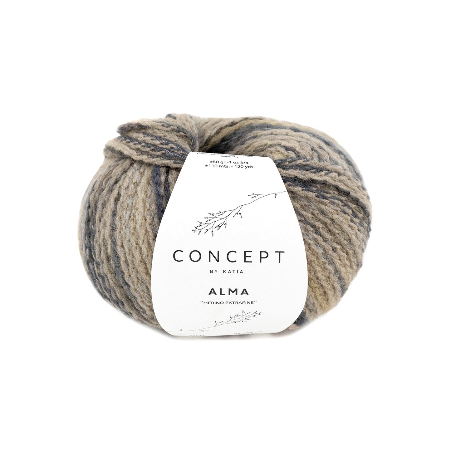 Katia Concept - ALMA - 93% Merino Extrafine - 7% Polyamide