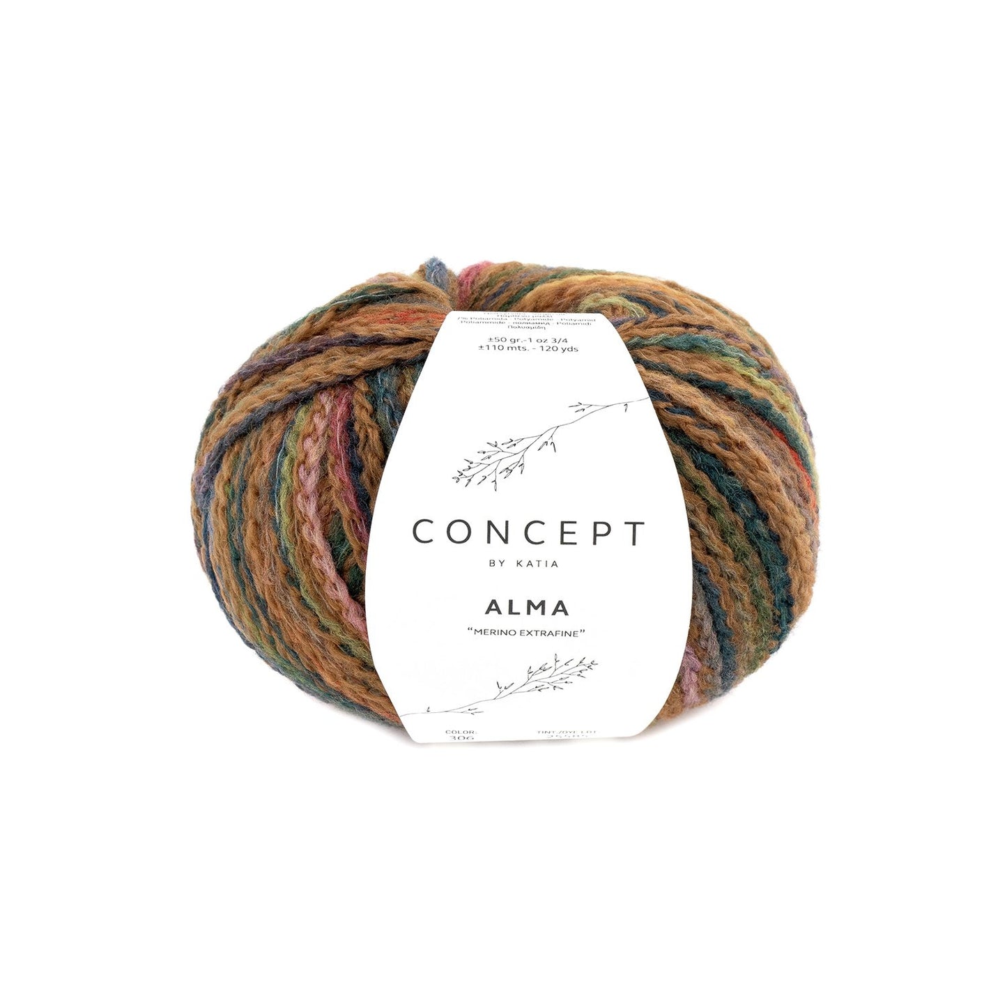 Katia Concept - ALMA - 93% Merino Extrafine - 7% Polyamide