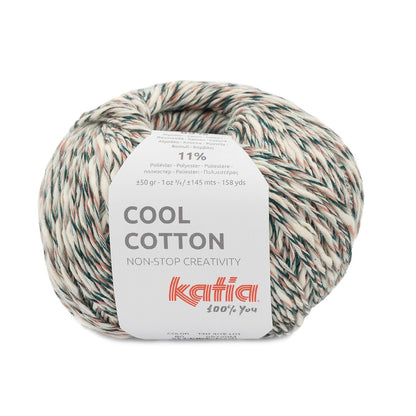 Katia - COOL COTTON - 62% Coton - 27% Coton recyclé - 11% Polyester Recyclé