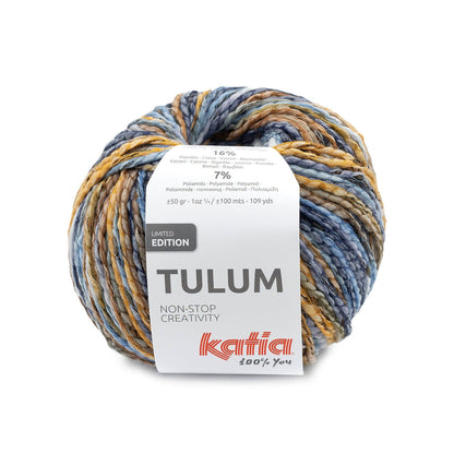 Katia - TULUM - 39% Viscose - 38% Polyester - 16% Coton - 7% Polyamide