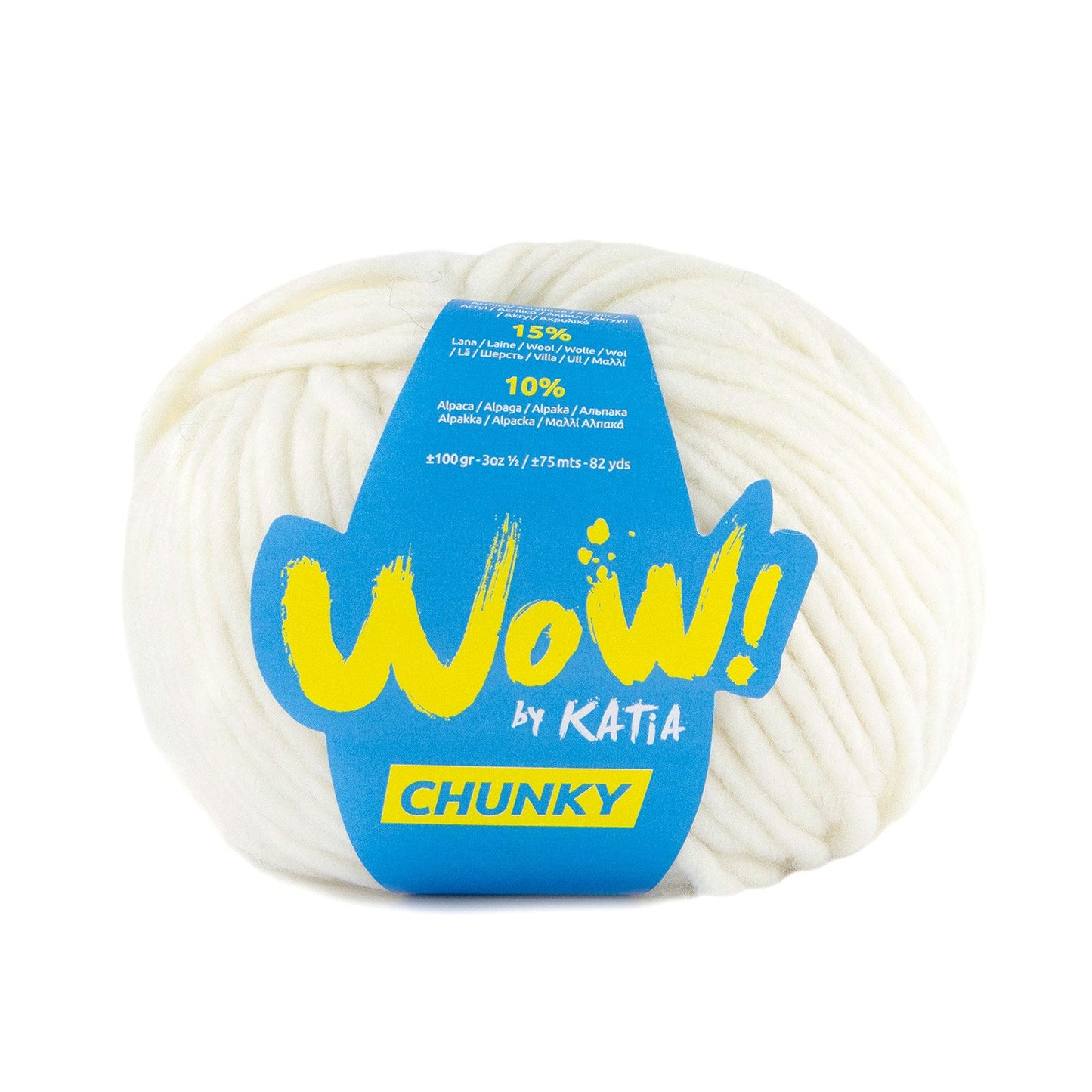 Katia - WOW! Chunky - 75% Acrylique - 15% Laine - 10% Alpaga