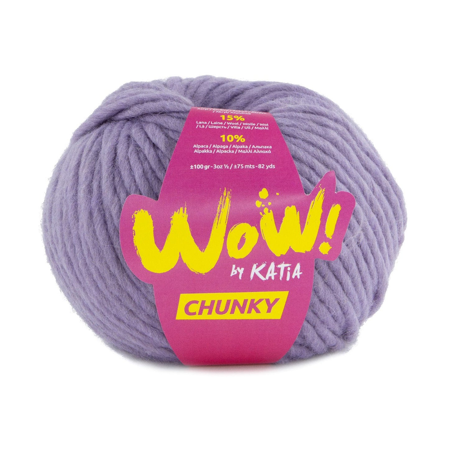 Katia - WOW! Chunky - 75% Acrylique - 15% Laine - 10% Alpaga