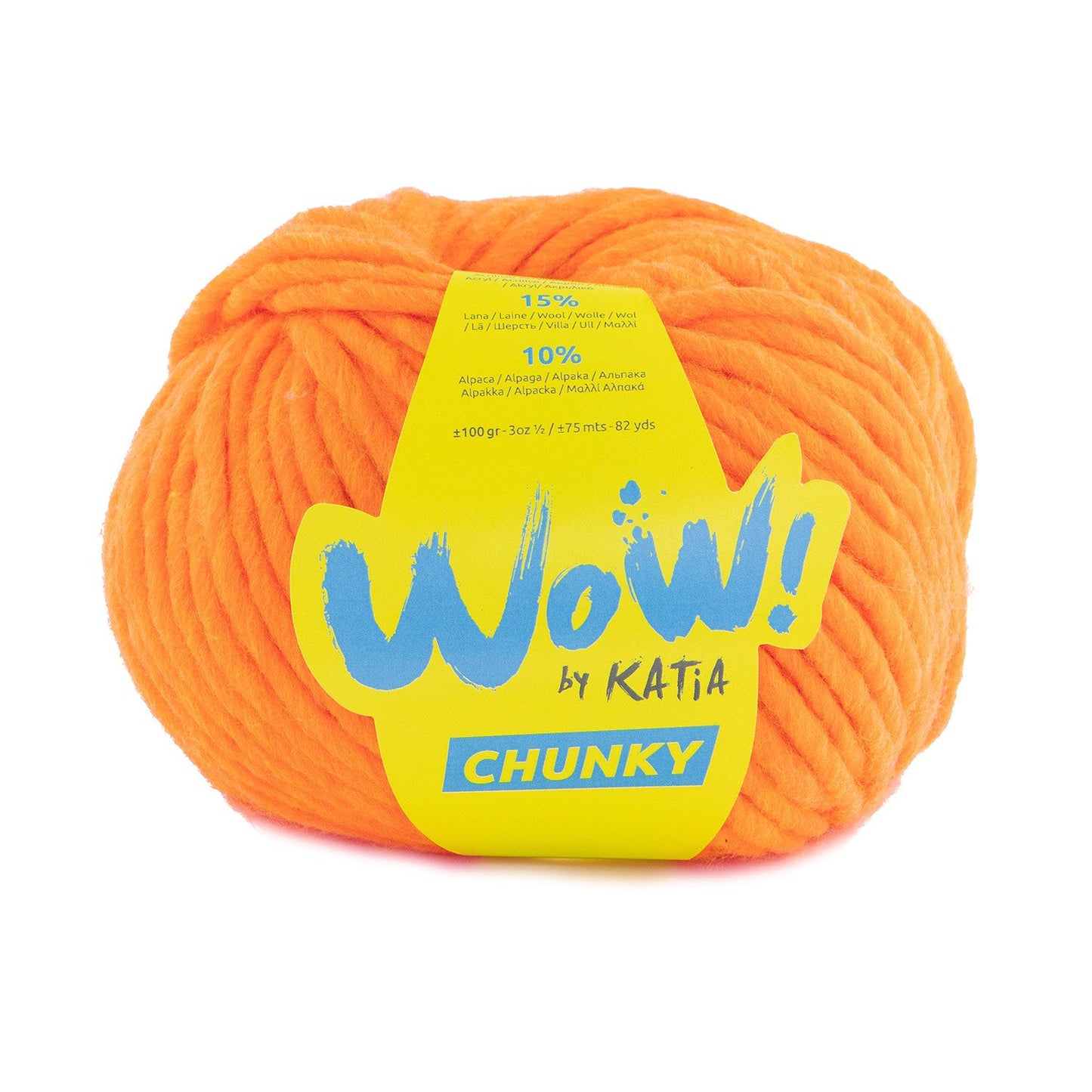 Katia - WOW! Chunky - 75% Acrylique - 15% Laine - 10% Alpaga