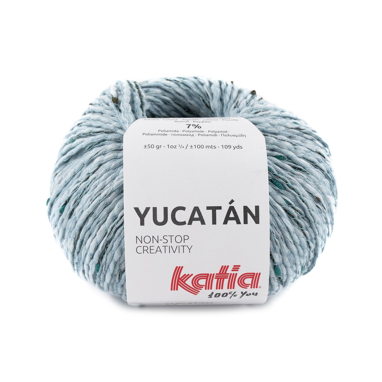 Katia -  YUCATÁN - 39% Viscose - 38% Polyester - 16% Coton - 7% Polyamide