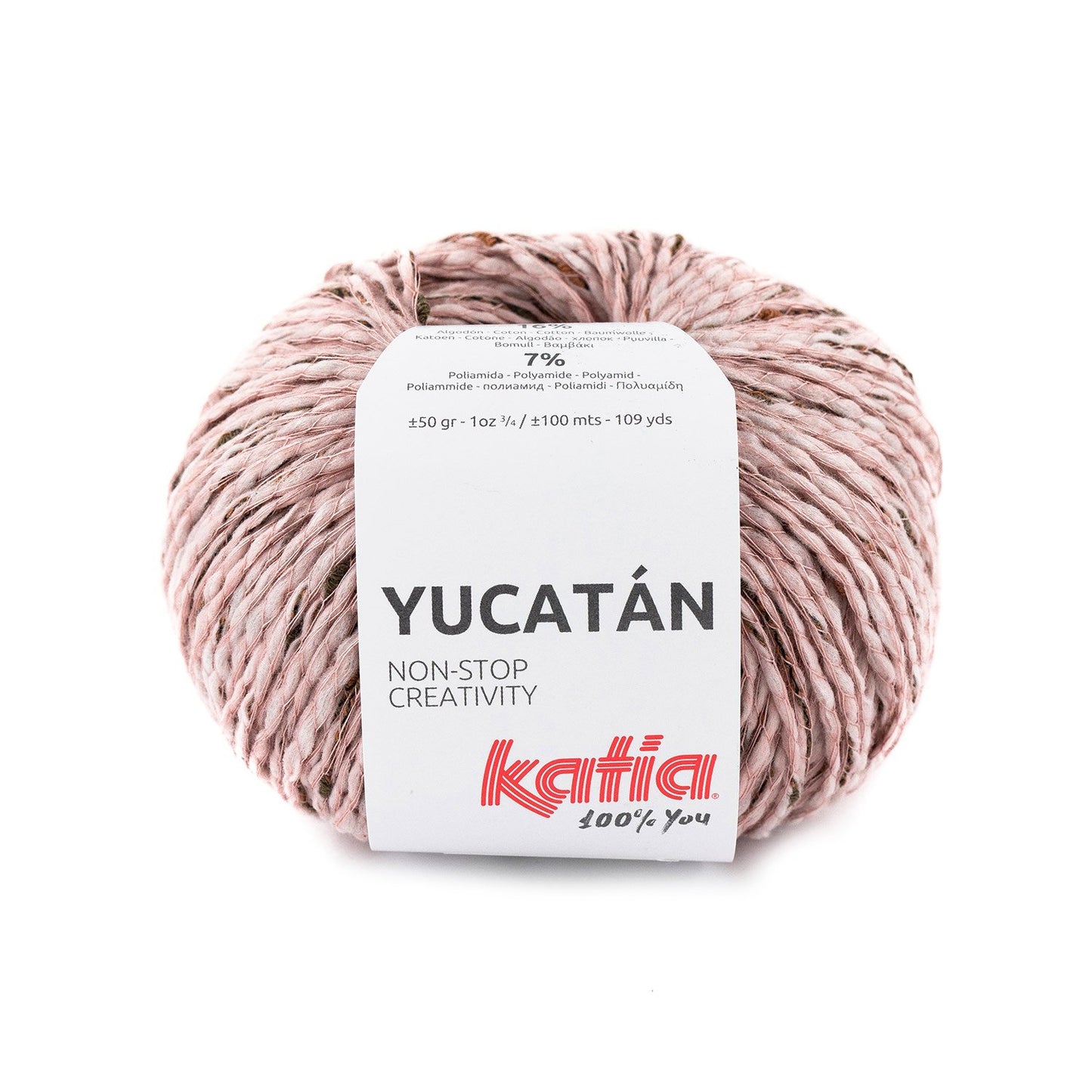 Katia -  YUCATÁN - 39% Viscose - 38% Polyester - 16% Coton - 7% Polyamide