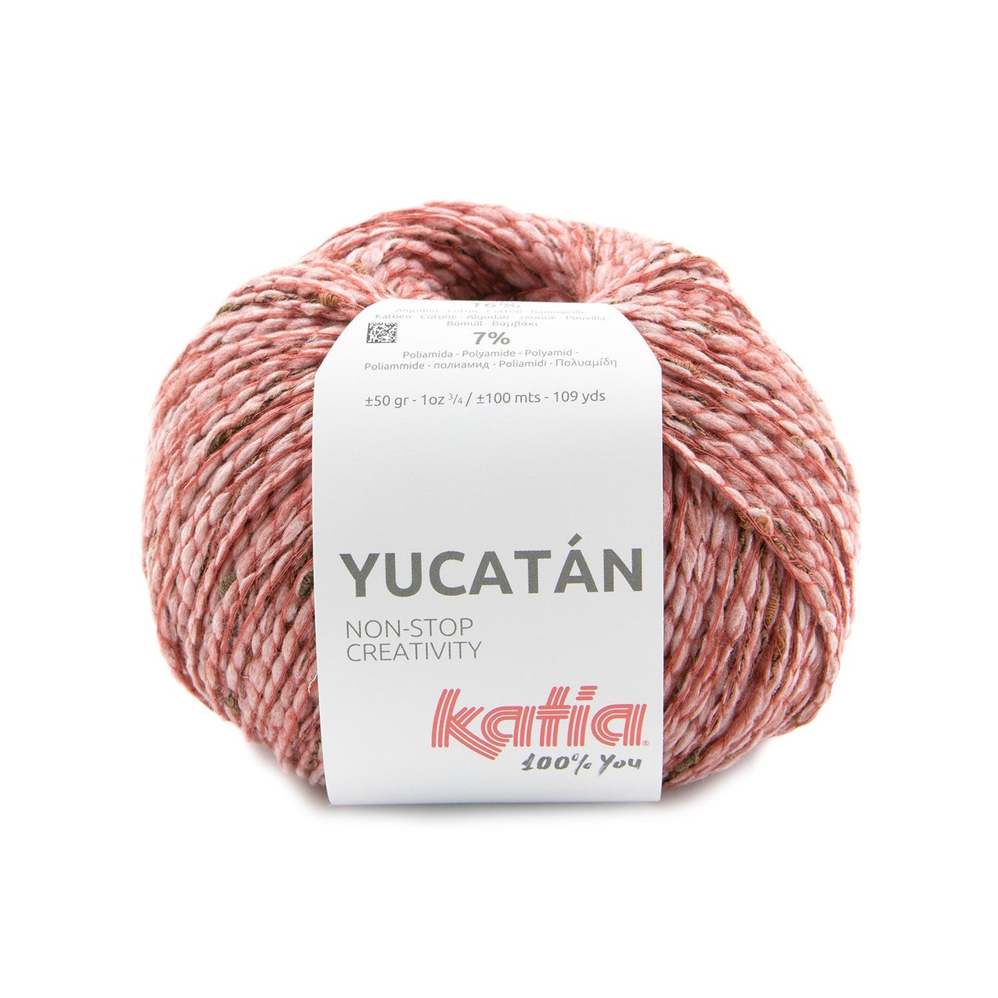 Katia -  YUCATÁN - 39% Viscose - 38% Polyester - 16% Coton - 7% Polyamide